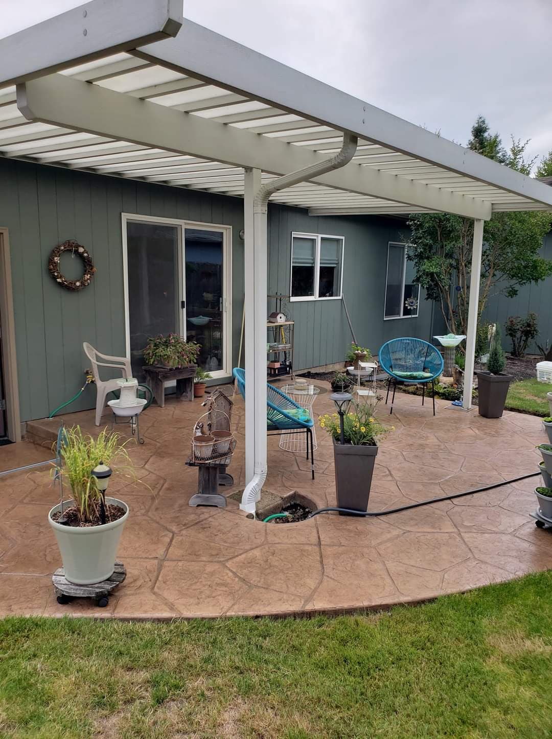 Concrete patio